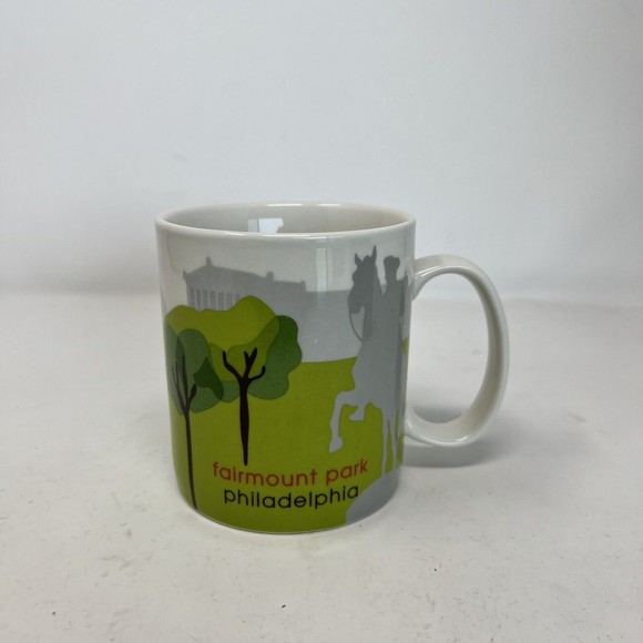 Starbucks Coffee Mug Fairmount Park Philadelphia Scene Landmark Collectible - Picture 1 of 5